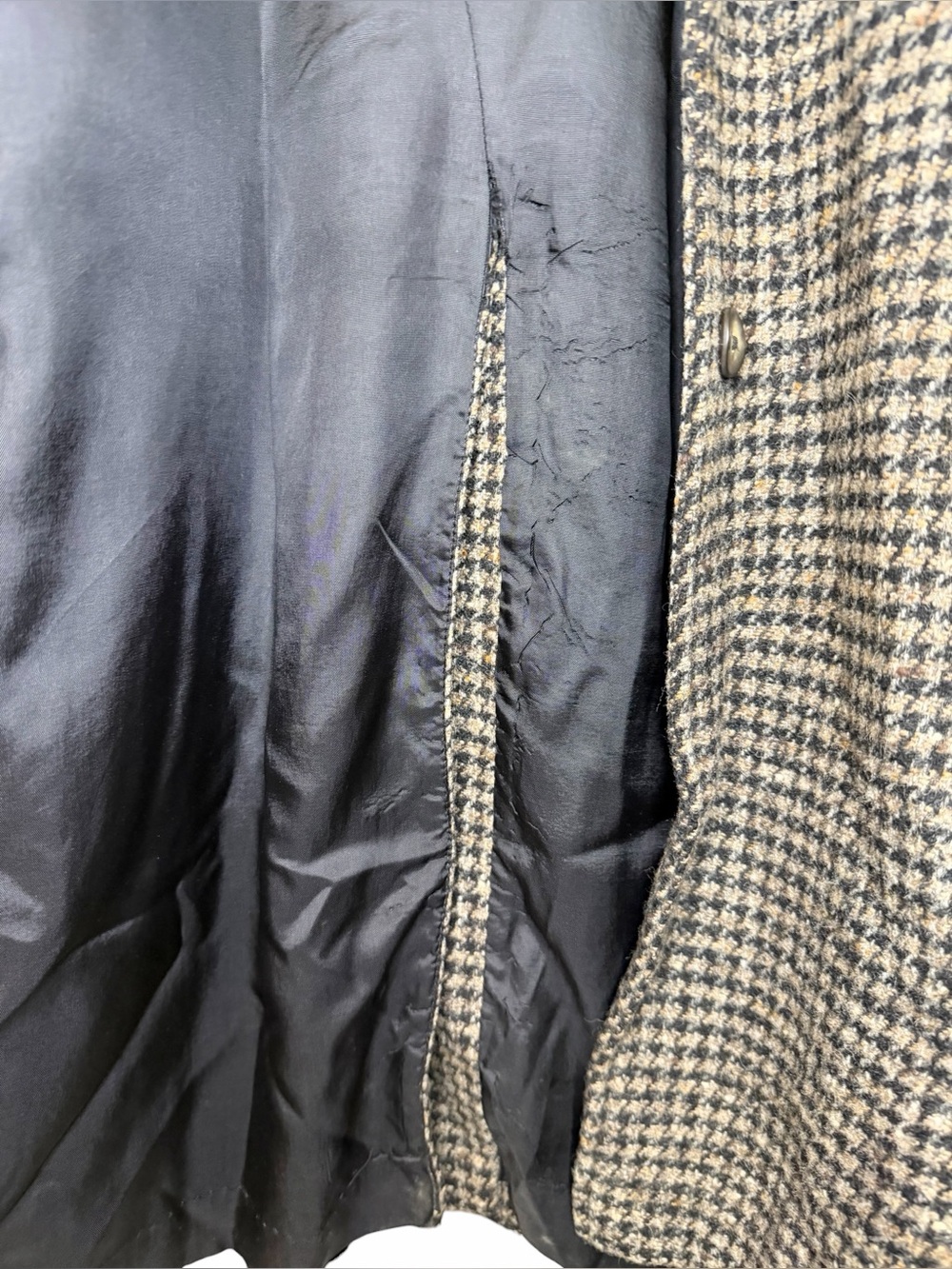 Vintage L.L. Bean Wool Houndstooth Jacket - Size SP - Picture 15 of 16